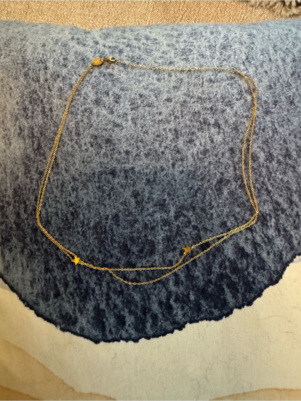 Delicate Gold Double-Layer Star Necklace